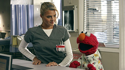 Elmo on Scrubs