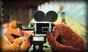 Fozzie and Rowlf in The Muppet Movie