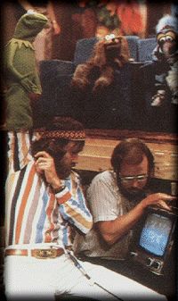 Henson filming the Muppet Movie.