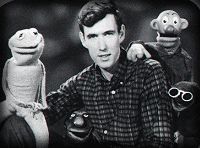 Jim with the characters of Sam and Friends