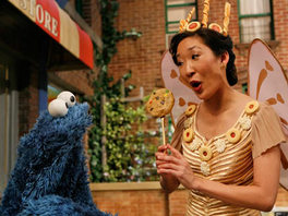 Sandra Oh as the Fairy Cookie Person.